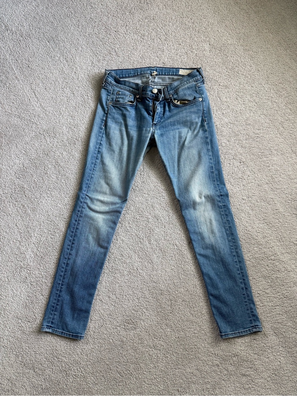 rag & bone capri Light Blue Skinny Jeans
